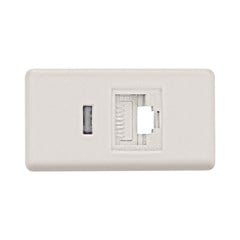Módulo Tomada Rj45 Cat. 6 Liz Branca - Tramontina