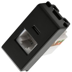 Módulo Tomada Rj45 Cat. 6 Liz Grafite - Tramontina