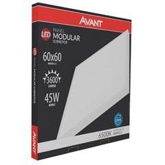 Painel Sobrepor Led Quadrado 45w 6500k Bivolt - Avant