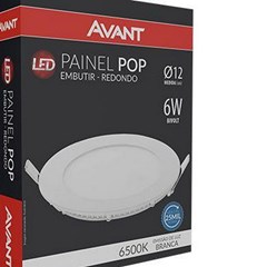 Painel Embutir Led Redondo 6W 6500K Bivolt - Avant