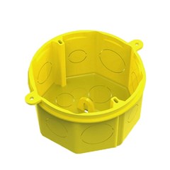 Caixa 4x4 Pvc Octogonal Kit Amarela - Forceline