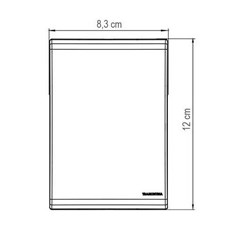 Placa 2 Posto 4x2 Afastado Liz Branca - Tramontina