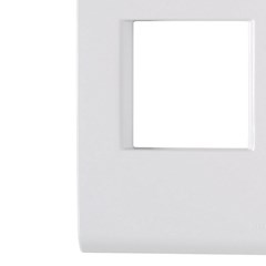Placa 2 Posto 4x2 Junto Liz Branca - Tramontina