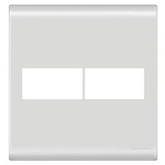 Placa 2 Posto 4x4 Horizontal Liz Branca - Tramontina