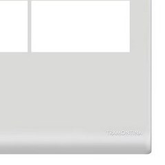 Placa 2 Posto 4x4 Horizontal Liz Branca - Tramontina