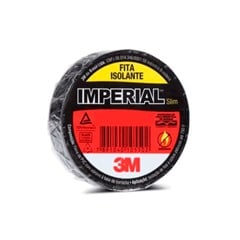Fita Isolante Imperial Preta 18MM X 20M - 3M