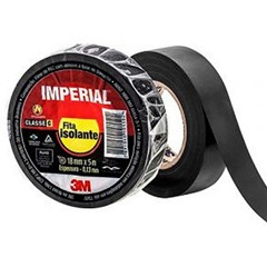 Fita Isolante Imperial Preta 18MM X 20M - 3M