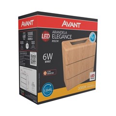 Arandela Led Elegance Rischi 6w 3000k Marfim - Avant