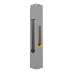 Balizador Effect 80cm 2700k Preto Fosco - Avant