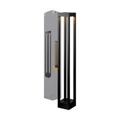 Balizador Effect 80cm 2700k Preto Fosco - Avant