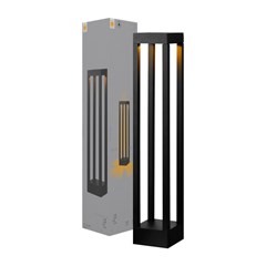 Balizador Effect 60cm 2700k Preto Fosco - Avant