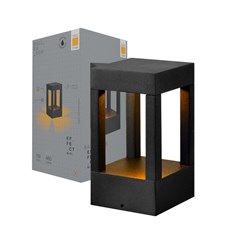 Balizador Effect 20cm 2700k Preto Fosco - Avant