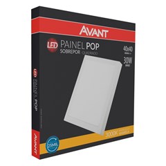 Painel Sobrepor Led Quadrado 30w 3000k Bivolt - Avant