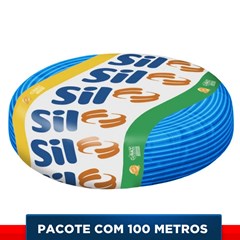 Cabo Flex 6,00mm² 750v 70°C Azul Com 100 Metros - Sil