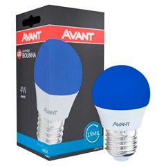Lâmpada Bolinha Led E-27 4w Azul Bivolt - Avant