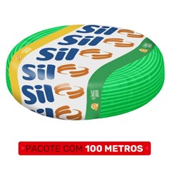 Cabo Flex 6,00mm² 750v 70°C Verde Com 100 Metros - Sil