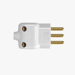 Plug Macho Prensa Cabo 2p+T 10a Branca - Ilumi