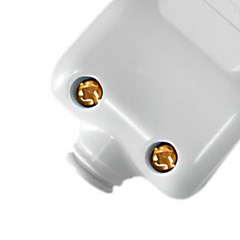 Plug Macho Prensa Cabo 2p+T 10a Branca - Ilumi