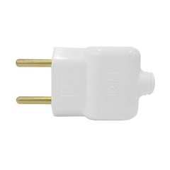 Plug Macho Prensa Cabo 2p 20a Branca - Ilumi