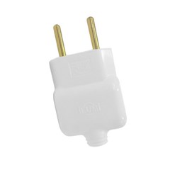 Plug Macho Prensa Cabo 2p 20a Branca - Ilumi