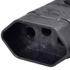 Plug Fêmea 2p+T 20a Preta - Ilumi