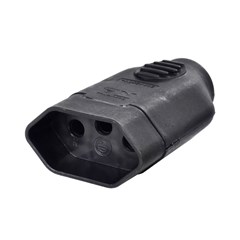 Plug Fêmea 2p+T 20a Preta - Ilumi
