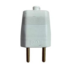 Plug Macho Prensa Cabo 2P 10A Cinza - Ilumi