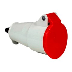 Tomada De Acoplamento 3p+T 16a 380/440v 6h Vermelho N4056 - Steck
