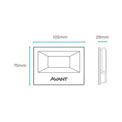 Refletor Led 30w Rgb Bivolt - Avant