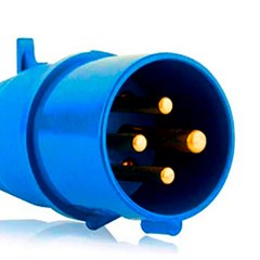 Plug Móvel 3p+T 16a 200/250v 9h Azul N4079 - Steck