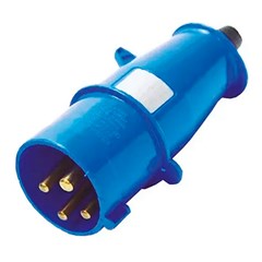 Plug Móvel 3p+T 16a 200/250v 9h Azul N4079 - Steck