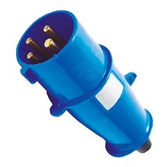 Plug Móvel 3p+T 16a 200/250v 9h Azul N4079 - Steck