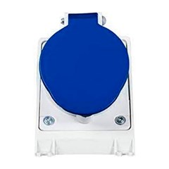 Tomada Sobrepor 2p+T 16a 200/250v 6h Ip44 Azul N3006 - Steck