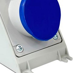 Tomada Sobrepor 2p+T 16a 200/250v 6h Ip44 Azul N3006 - Steck