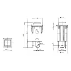 Interruptor Pushbutton 1-0 1a 31123 Quad PA005173 - Mar-Girius