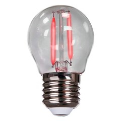Lâmpada Bolinha LED E-27 2W Vermelho Bivolt - Avant