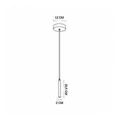 Pendente Led Spear 20mm 3000k 3w Bivolt Branco Fosco - Avant