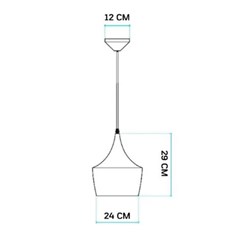 Pendente Zurique Aço 1XE-27 Branco Fosco - Avant