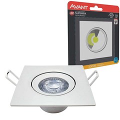 Spot LED Supimpa Quadrado 5W 3000K Bivolt - Avant
