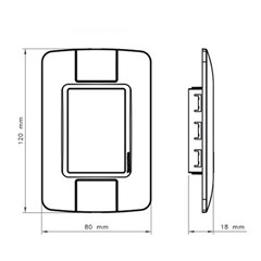 Placa 2 Posto 4x2 Junto Tablet Branca - Tramontina