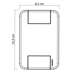 Placa 2 Posto 4x2 Junto Tablet Branca - Tramontina