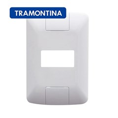 Placa 1 Posto 4x2 Horizontal Aria Branca - Tramontina