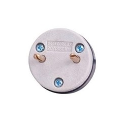 Plug Macho Porcelana - Decorlux Externa 2p 20a 380v