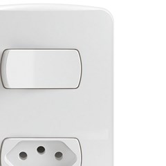 Interruptor Paralelo + Tomada 10a Miluz Branca - Schneider