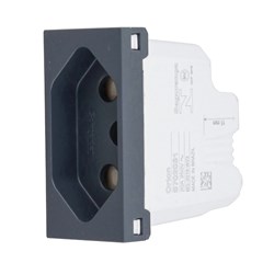 Módulo Tomada 2p+T 10a Orion Grafite - Schneider