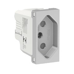 Módulo Tomada 2p+T 20a Orion Alumínio - Schneider