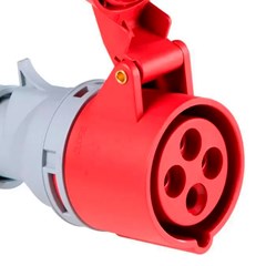 Tomada De Acoplamento 3p+T 16a 380/415v 6h Vermelho 56255133 - Tramontina