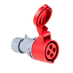 Tomada De Acoplamento 3p+T 16a 380/415v 6h Vermelho 56255133 - Tramontina