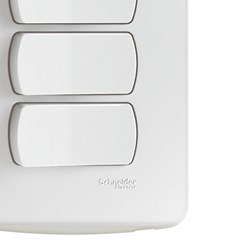 Interruptor Triplo Paralelo Miluz Branca - Schneider