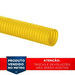 Mangueira Corrugada 20mm² 50M Amarelo - Fortlev